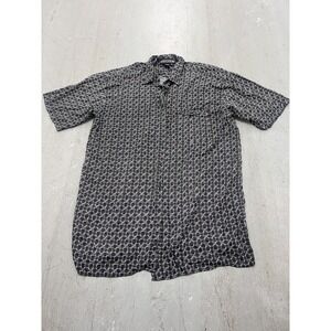 Addendum Shirt Mens Large Multi Geometric Short Sleeve Button-Up Summer Vacation